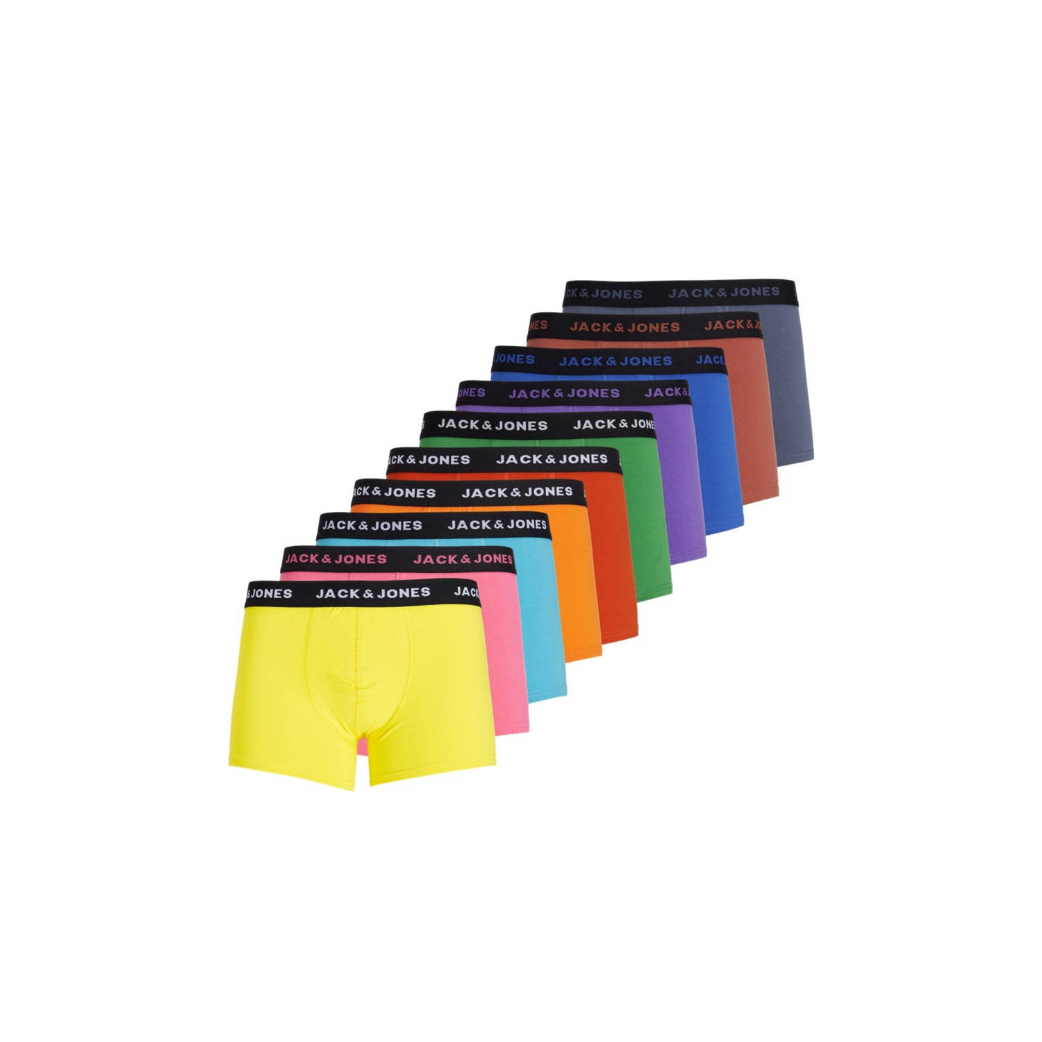 Jack & Jones Boxershort JACDAVID SOLID TRUNKS 10 PACK (set 10 stuks)