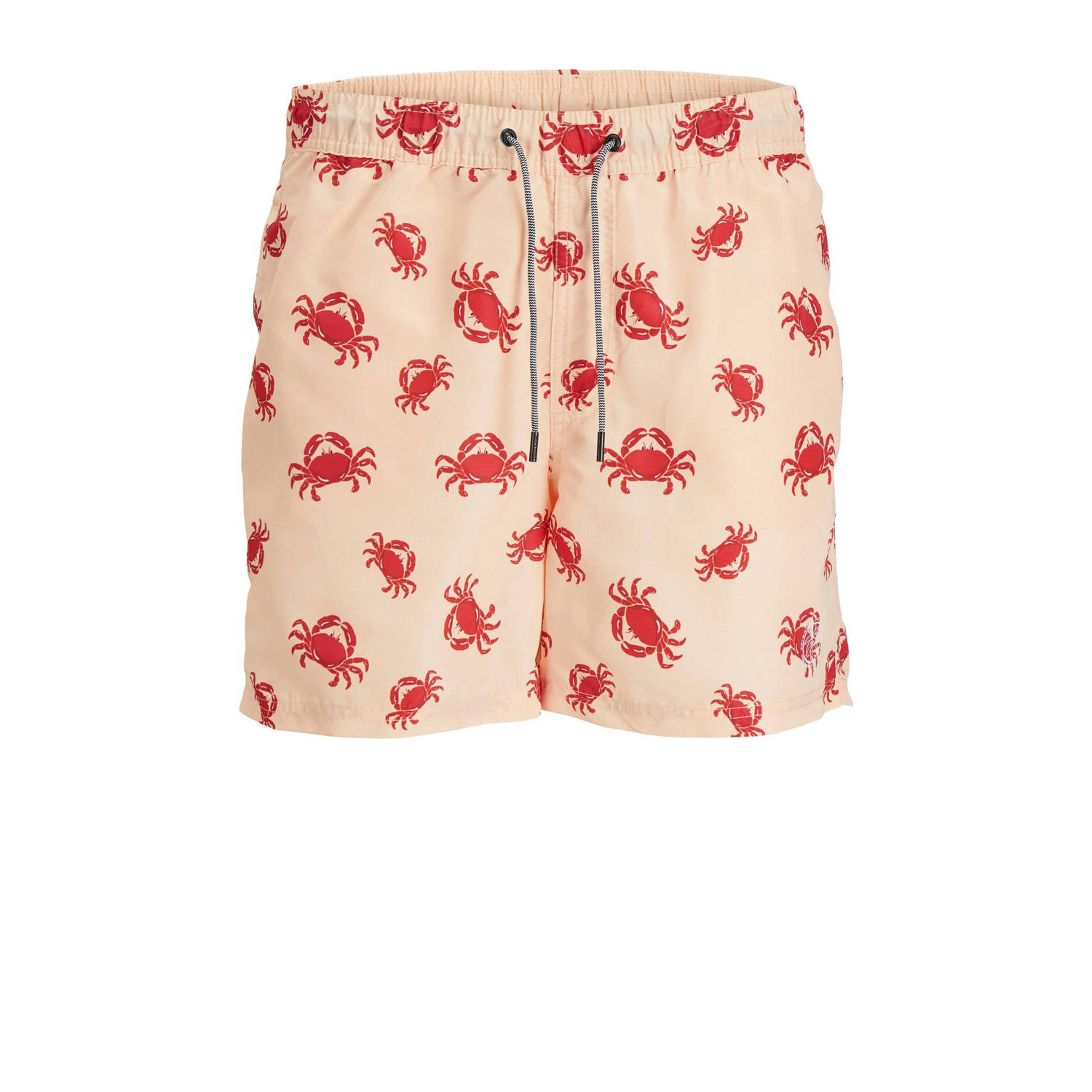 Jack & jones JUNIOR zwemshort JPSTFIJI zalmroze rood Jongens Gerecycled polyester 128