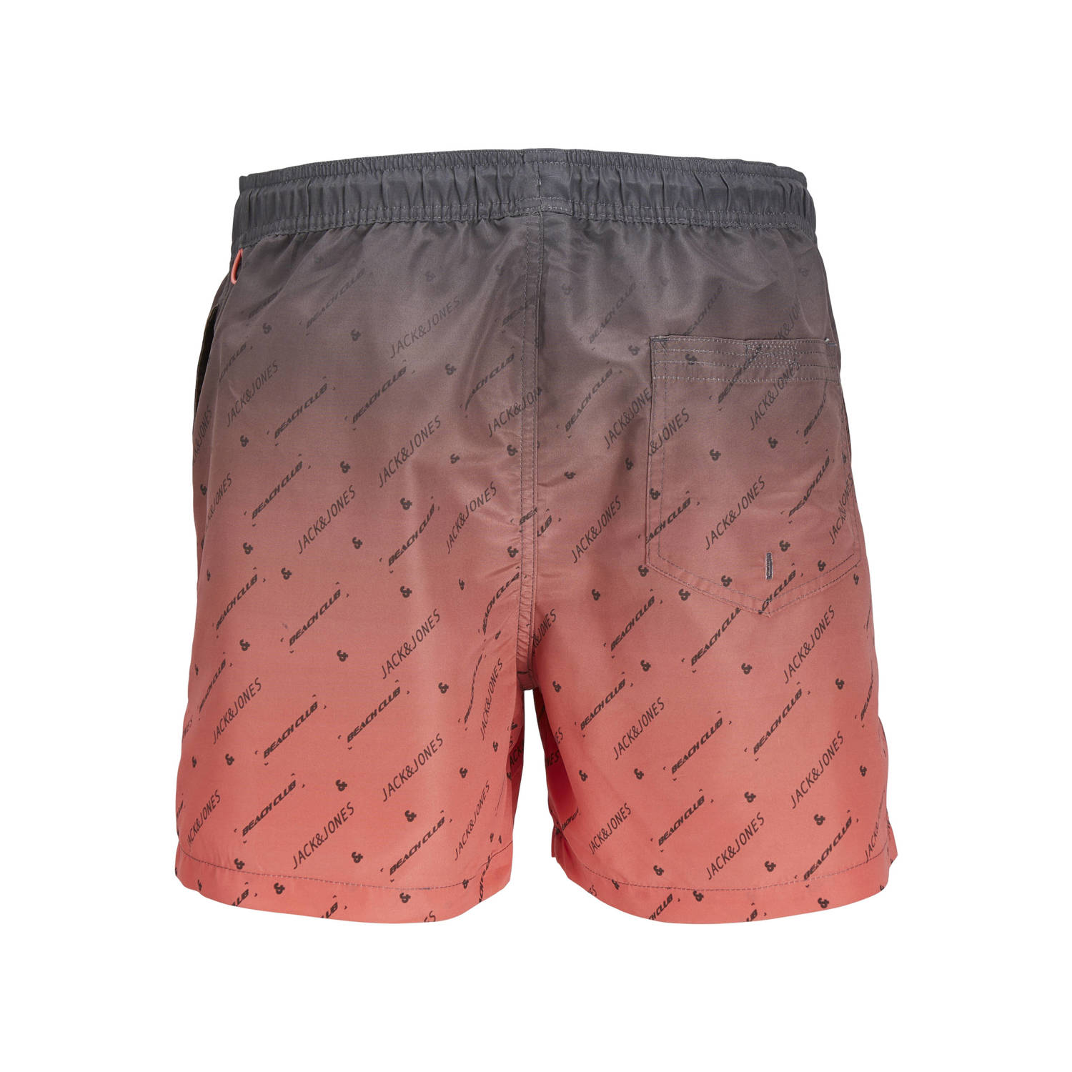 JACK & JONES JUNIOR zwemshort JPSTFIJI koraalrood grijs