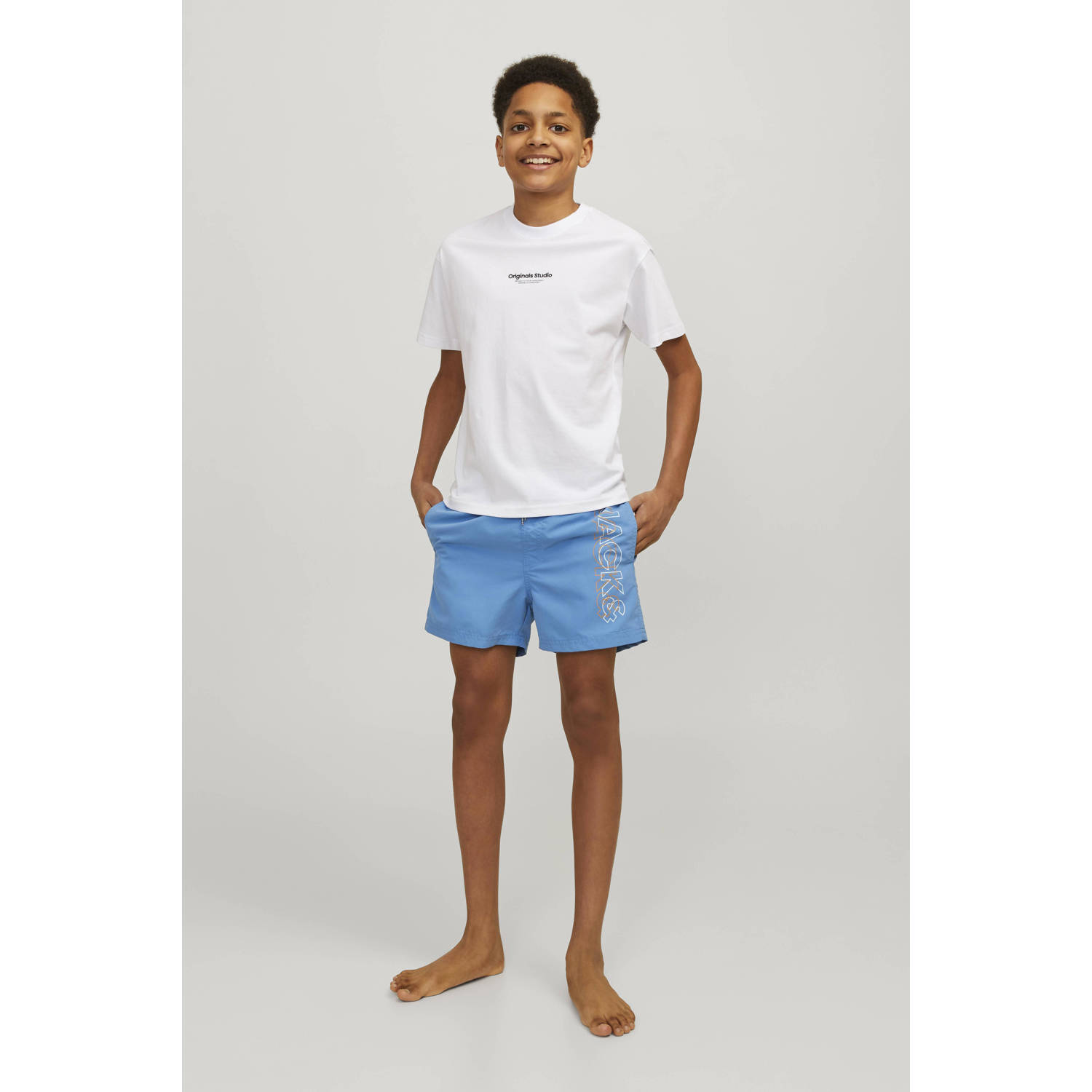 JACK & JONES JUNIOR zwemshort JPSTFIJI blauw