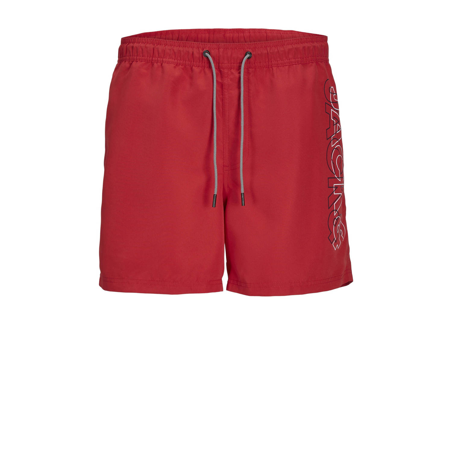 Jack & jones JUNIOR zwemshort JPSTFIJI rood Jongens Gerecycled polyester 152