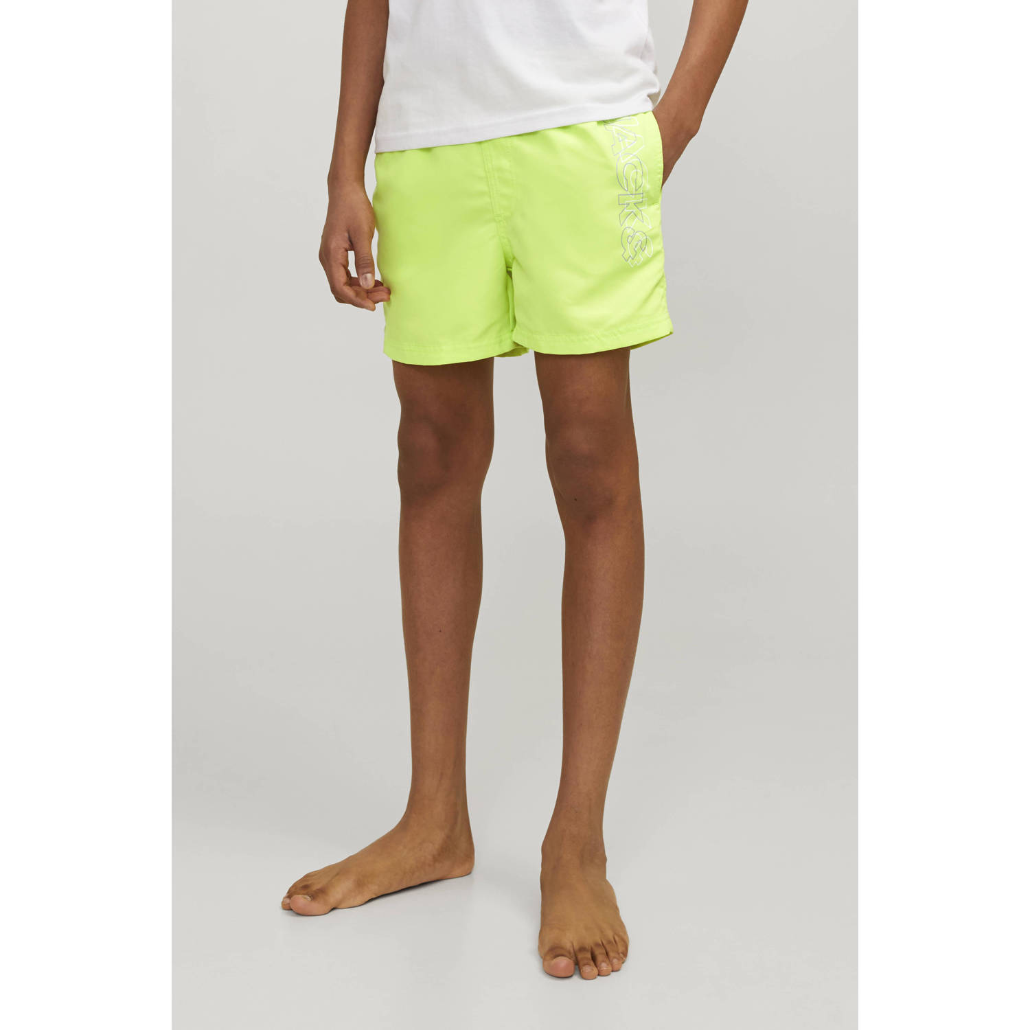 JACK & JONES JUNIOR zwemshort JPSTFIJI limegroen