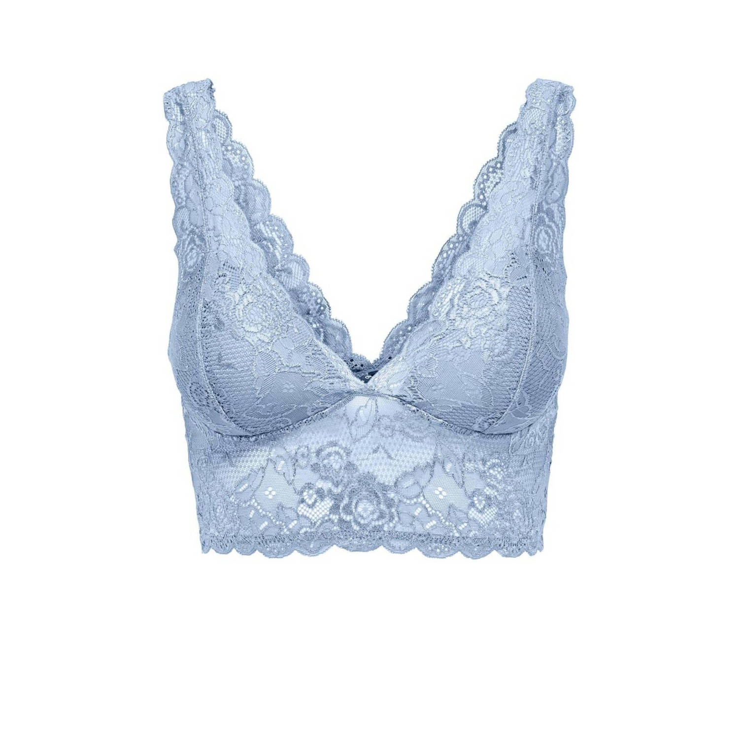 ONLY voorgevormde bralette ONLCHLOE lichtblauw