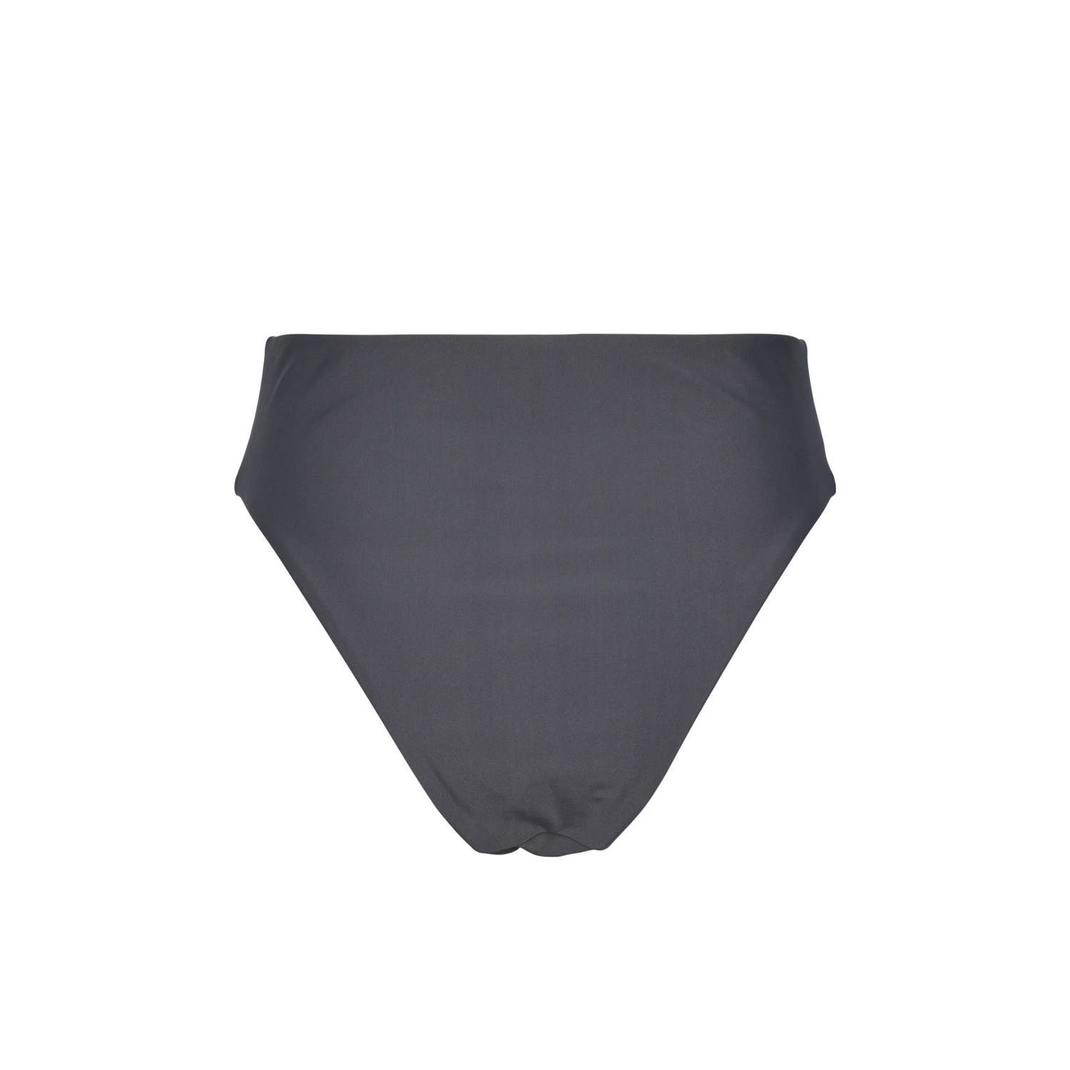 PIECES high waist bikinibroekje PCANNI donkergrijs