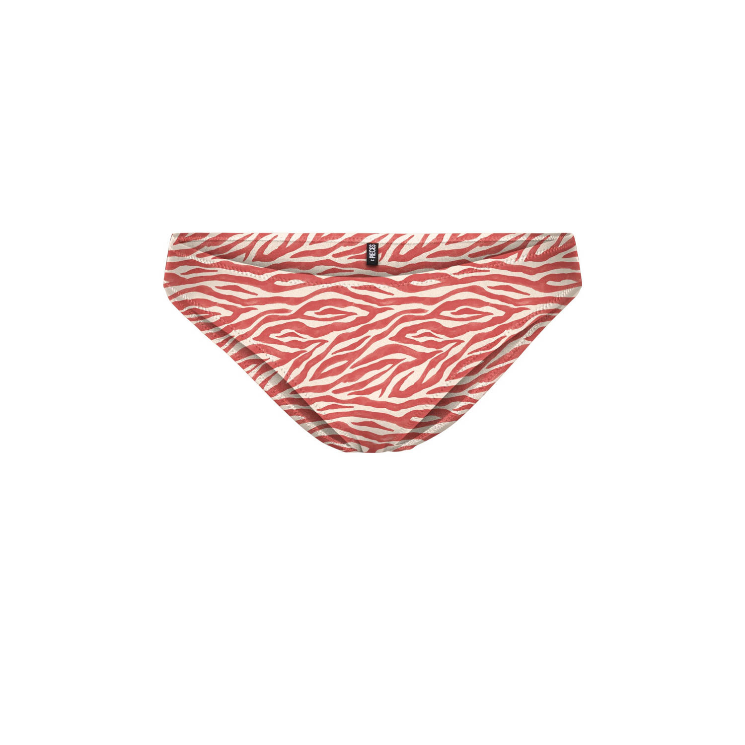 PIECES bikinibroekje PCAMY rood wit