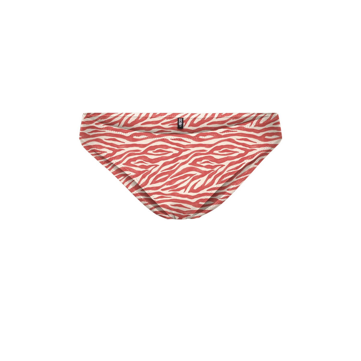 PIECES bikinibroekje PCAMY rood wit