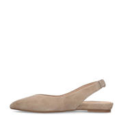 thumbnail: Manfield   suède slingback loafers beige