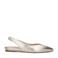 Manfield leren slingback loafers goud