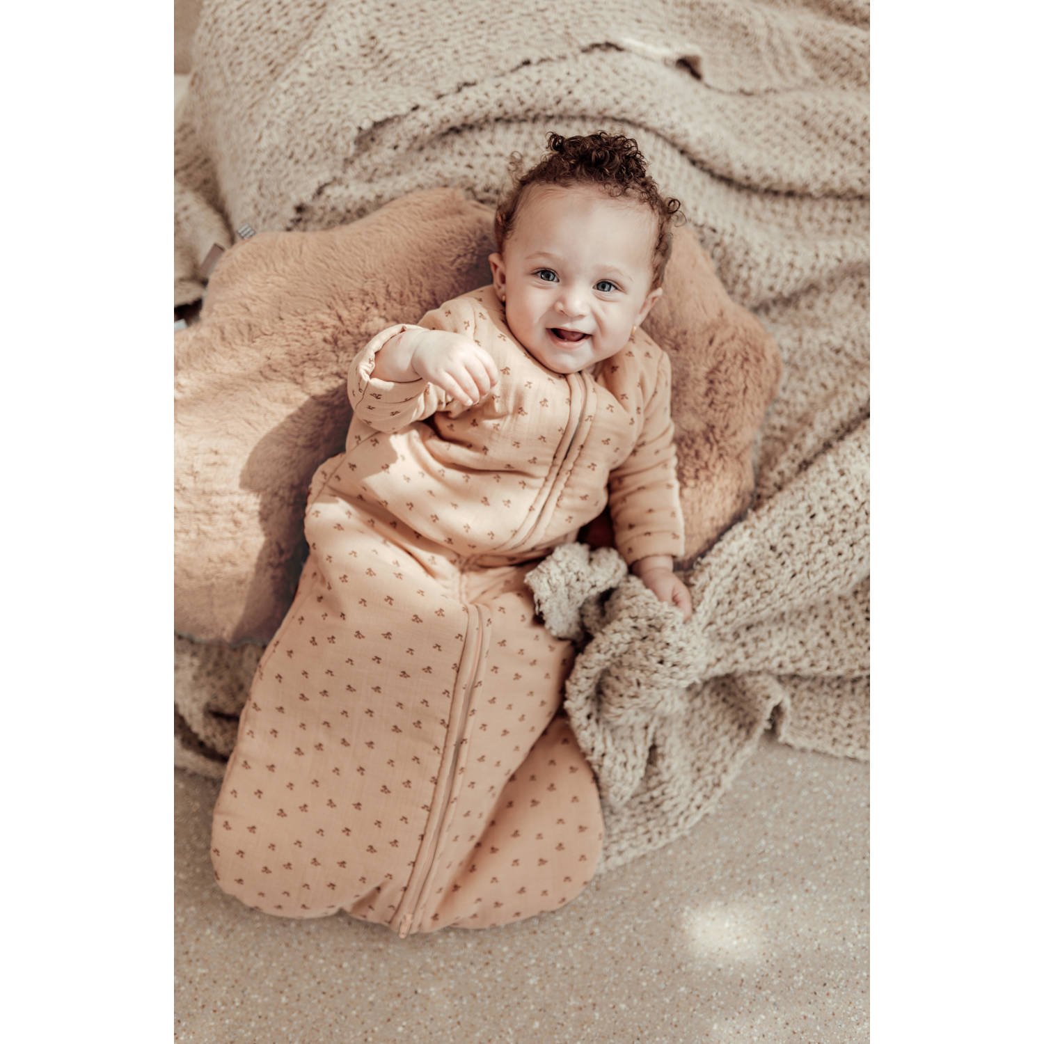 Snoozebaby slaapzak cherry pink