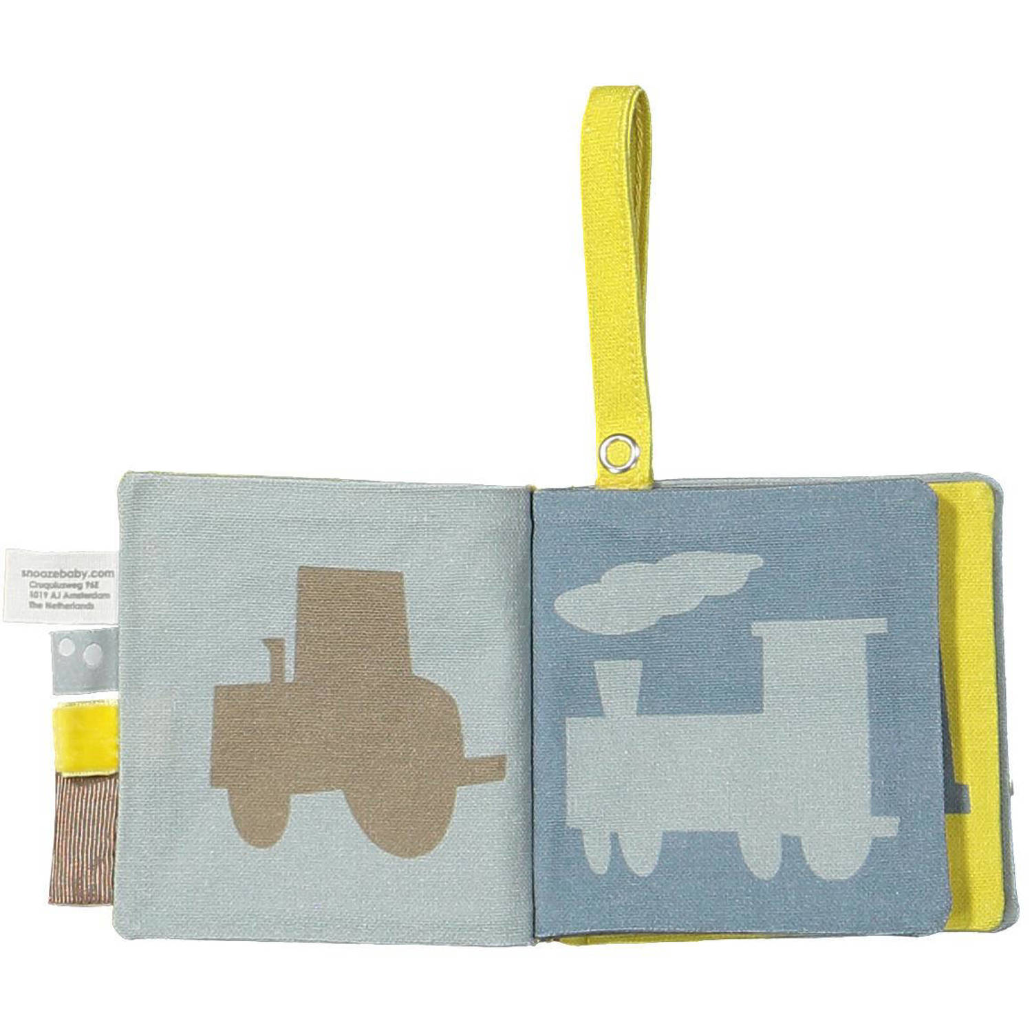 Snoozebaby baby knisperboekje geel