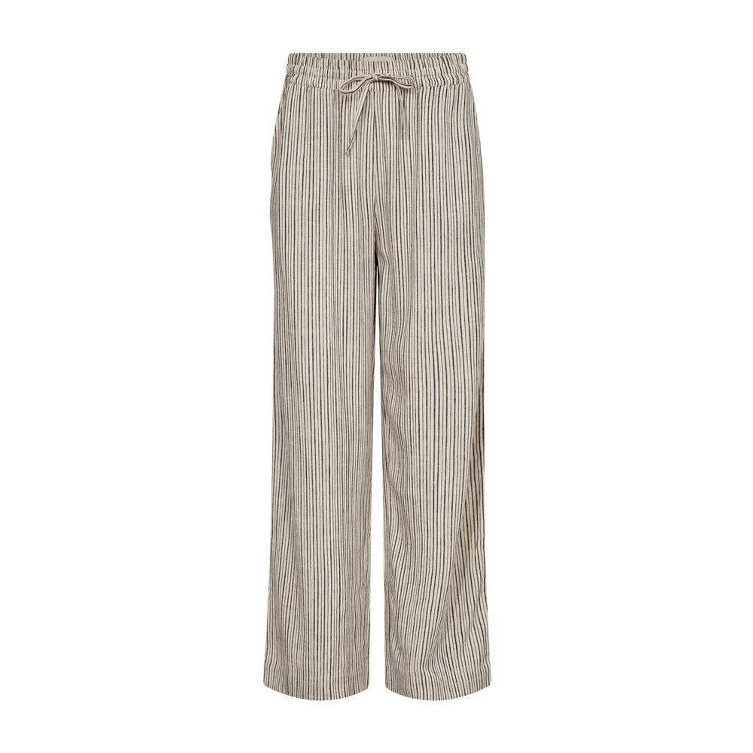 FREE QUENT Flared stoffen broek met tunnelkoord model 'Lavara'