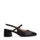 Manfield leren slingback pumps zwart