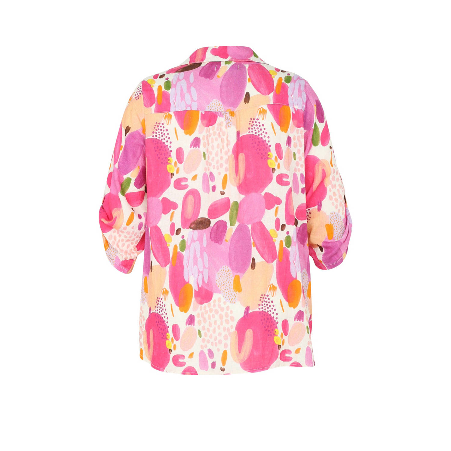 Paprika blouse met all over print fuchsia multi
