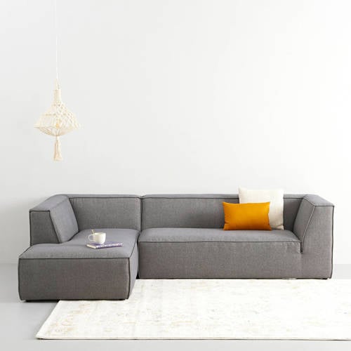 NOUS Living hoekbank links Newton - Donkergrijs