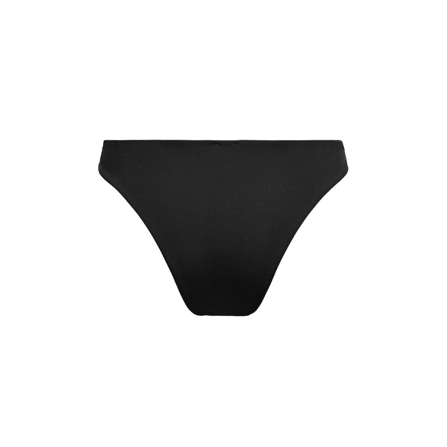 ONLY brazilian bikinibroekje ONLSIENNA met ribstructuur zwart