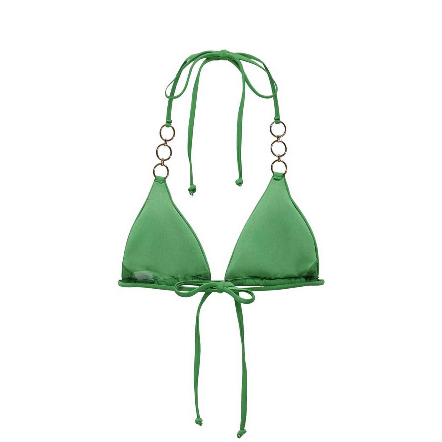 ONLY voorgevormde triangel bikinitop ONLRIO groen