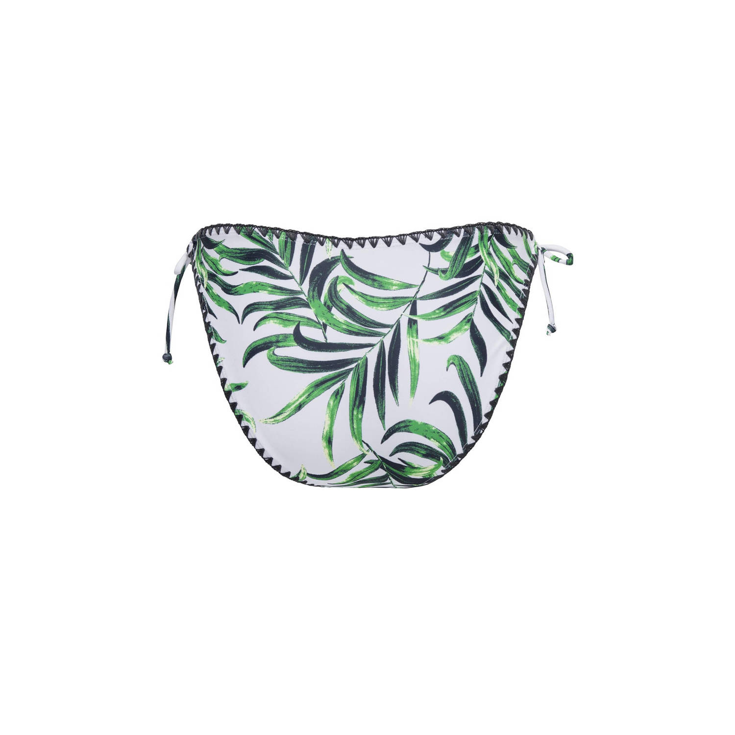 ONLY strik bikinibroekje ONLTRICIA wit groen