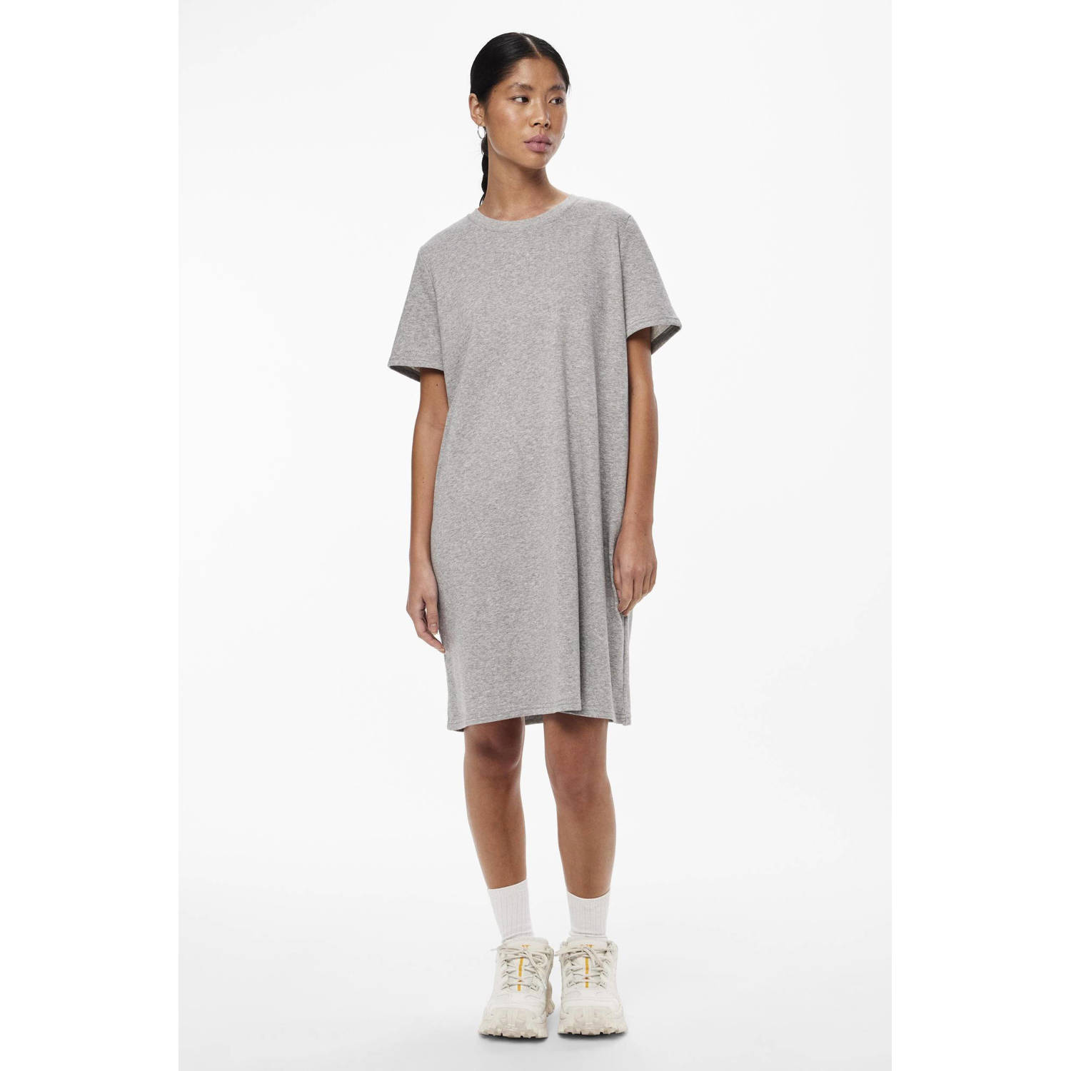 PIECES sweatjurk PCCHILLI grijs