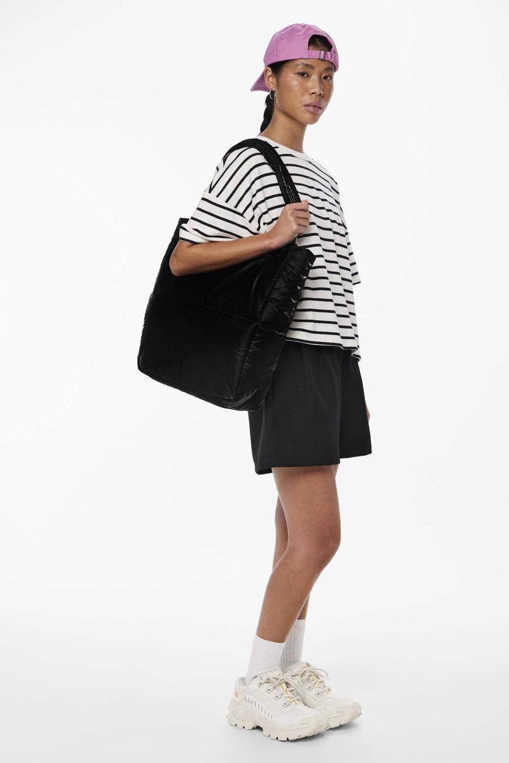 PIECES sweater PCCHILLI wit/zwart