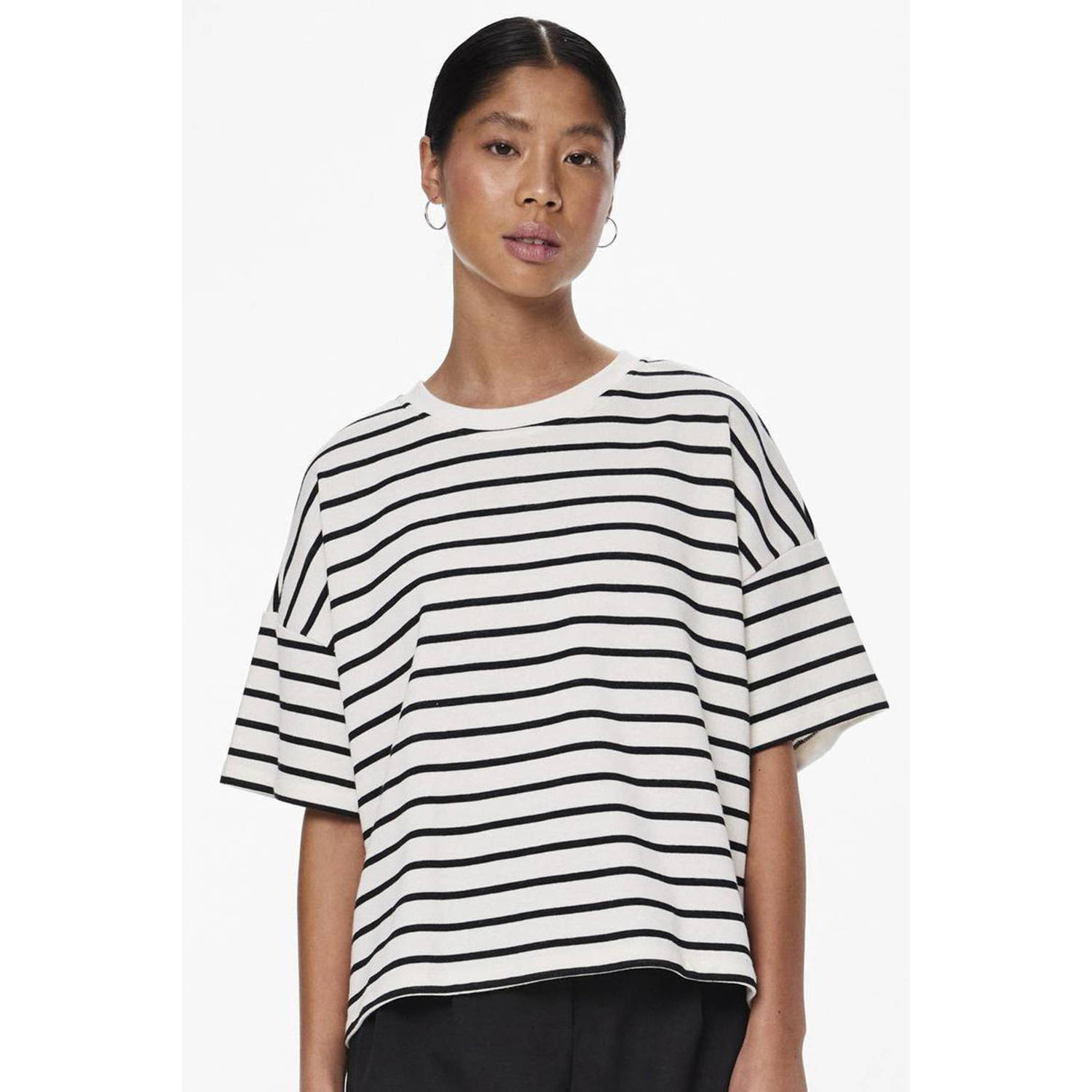 Pieces Sweatshirt PCCHILLI SUMMER 2 4 SWEAT STRIPE NOOS BC