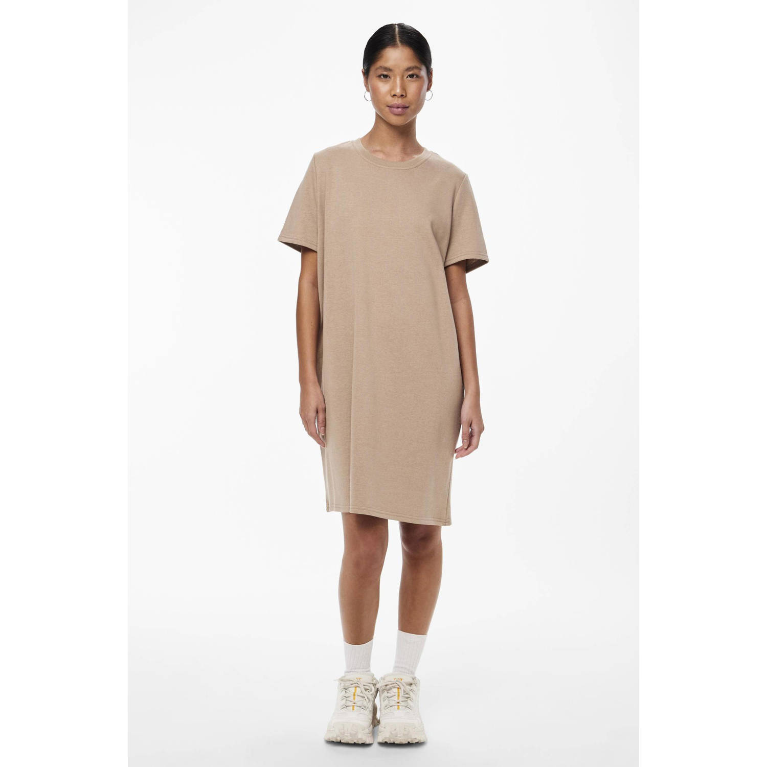 PIECES sweatjurk PCCHILLI beige