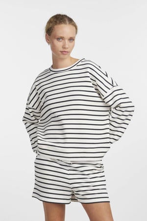 loungeshort PCCHILLI wit/zwart