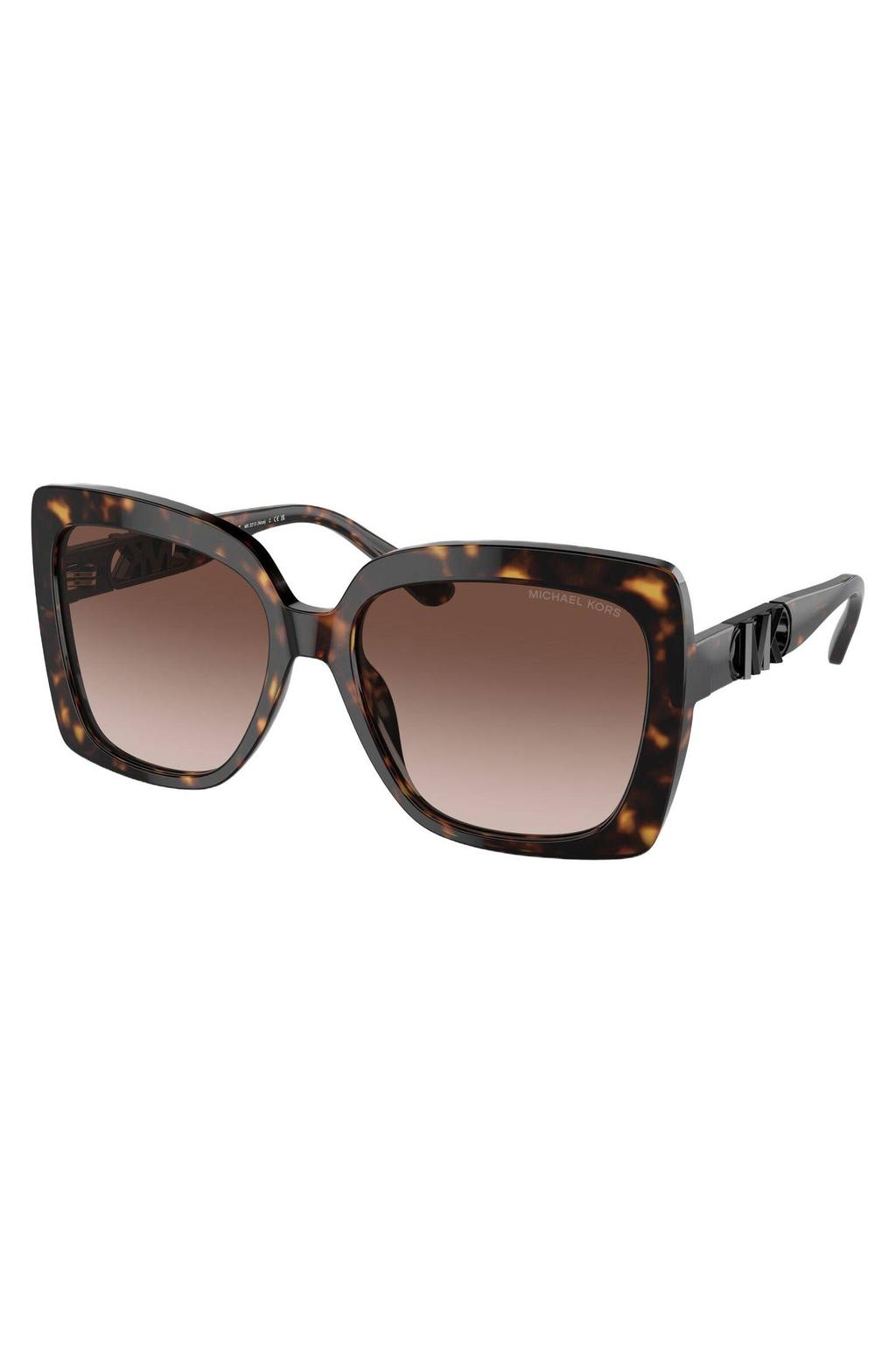 Michael Kors zonnebril Nice met tortoise print donkerbruin