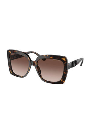 zonnebril Nice met tortoise print donkerbruin
