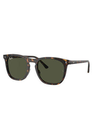 zonnebril 0RB2210 met tortoise print donkerbruin