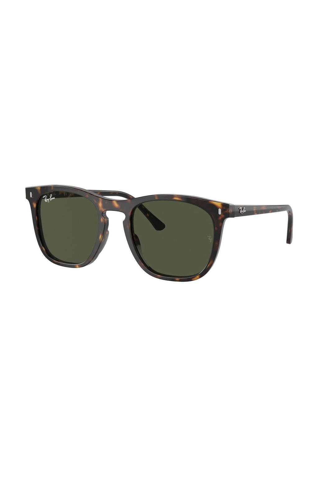 Ray-Ban zonnebril 0RB2210 met tortoise print donkerbruin