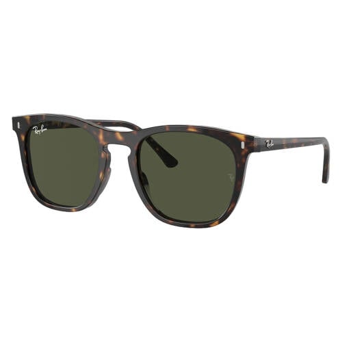 Ray-Ban zonnebril 0RB2210 met tortoise print donkerbruin afbeelding