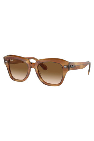zonnebril State Street met tortoise print bruin