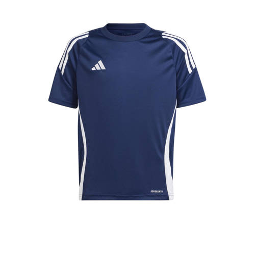 adidas Performance Junior voetbalshirt Tiro 24 donkerblauw/wit afbeelding