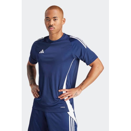 adidas Performance Senior voetbalshirt Tiro 24 donkerblauw/wit afbeelding