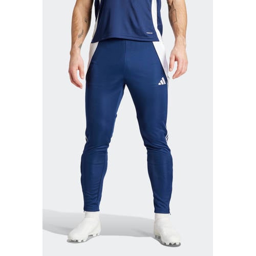 adidas Performance Senior trainingsbroek Tiro 24 donkerblauw/wit afbeelding