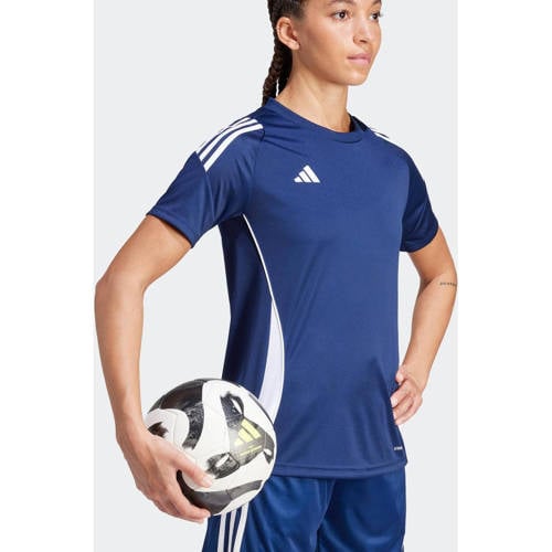 adidas Performance voetbalshirt Tiro 24 donkerblauw/wit afbeelding