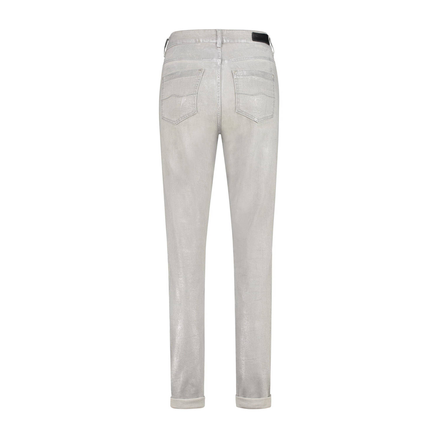 Expresso metallic coated slim fit jeans grey denim