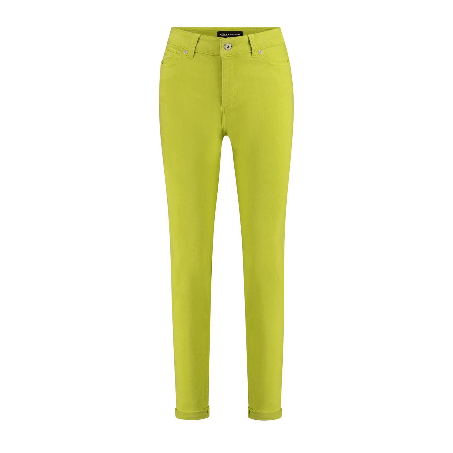 Expresso slim fit jeans limegroen