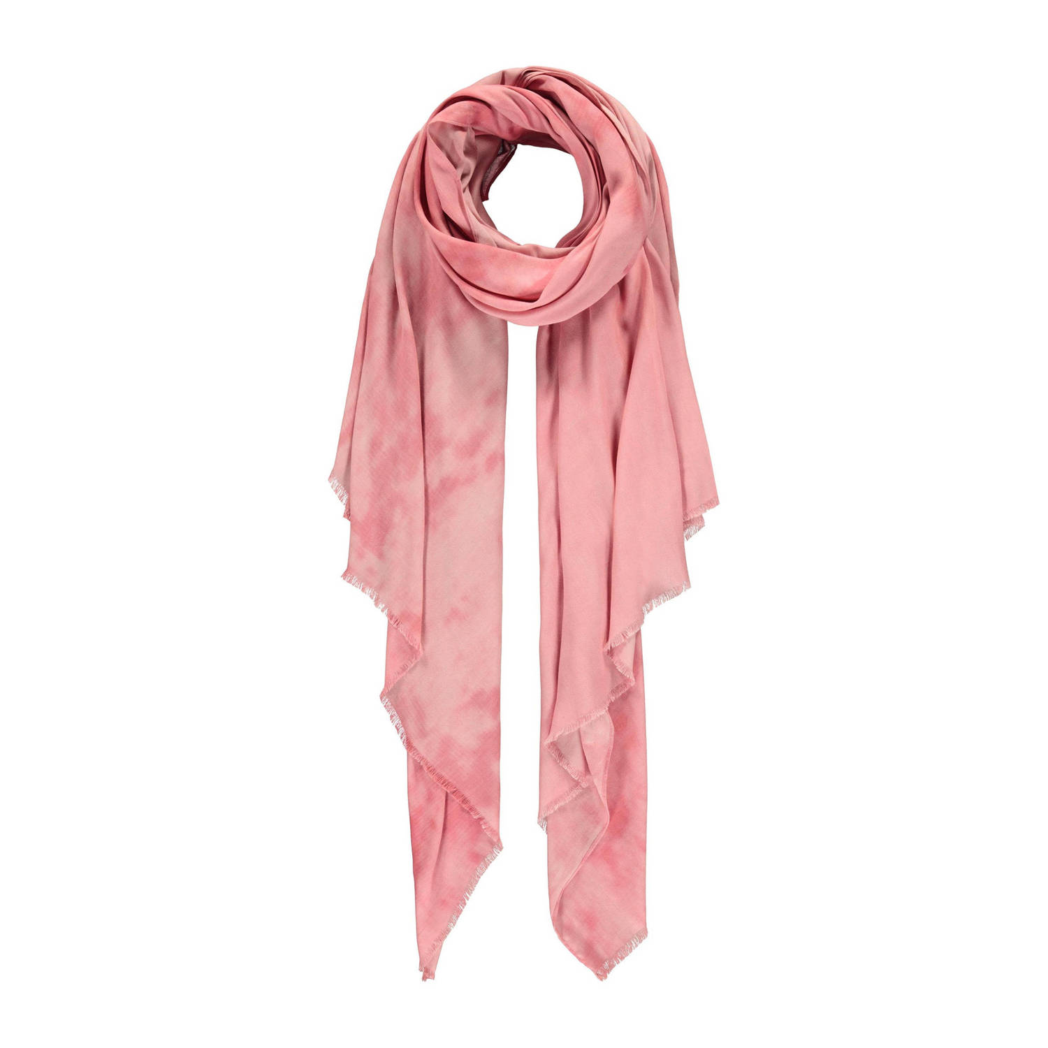 Expresso tie-dye sjaal roze