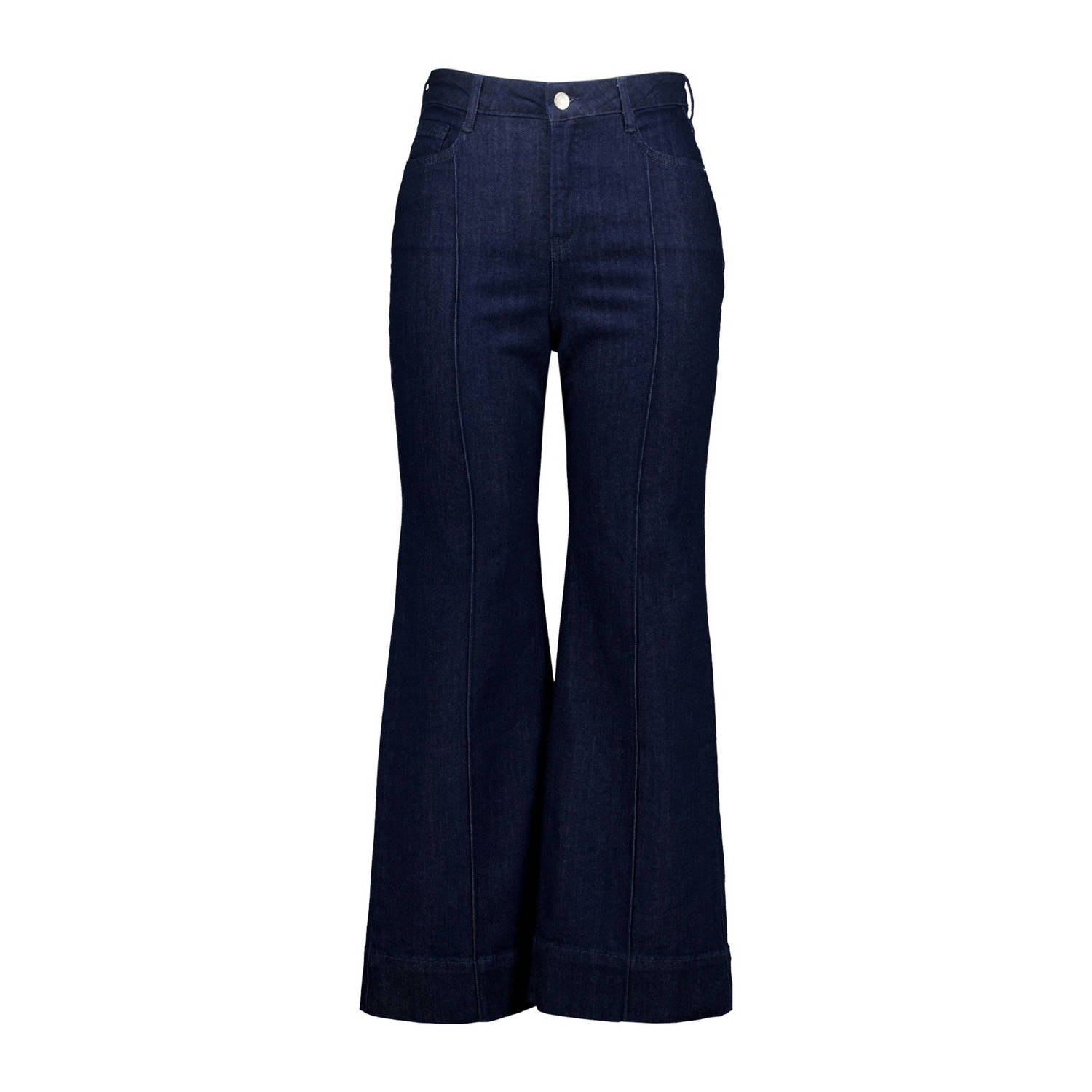 MS Mode flared jeans dark blue denim