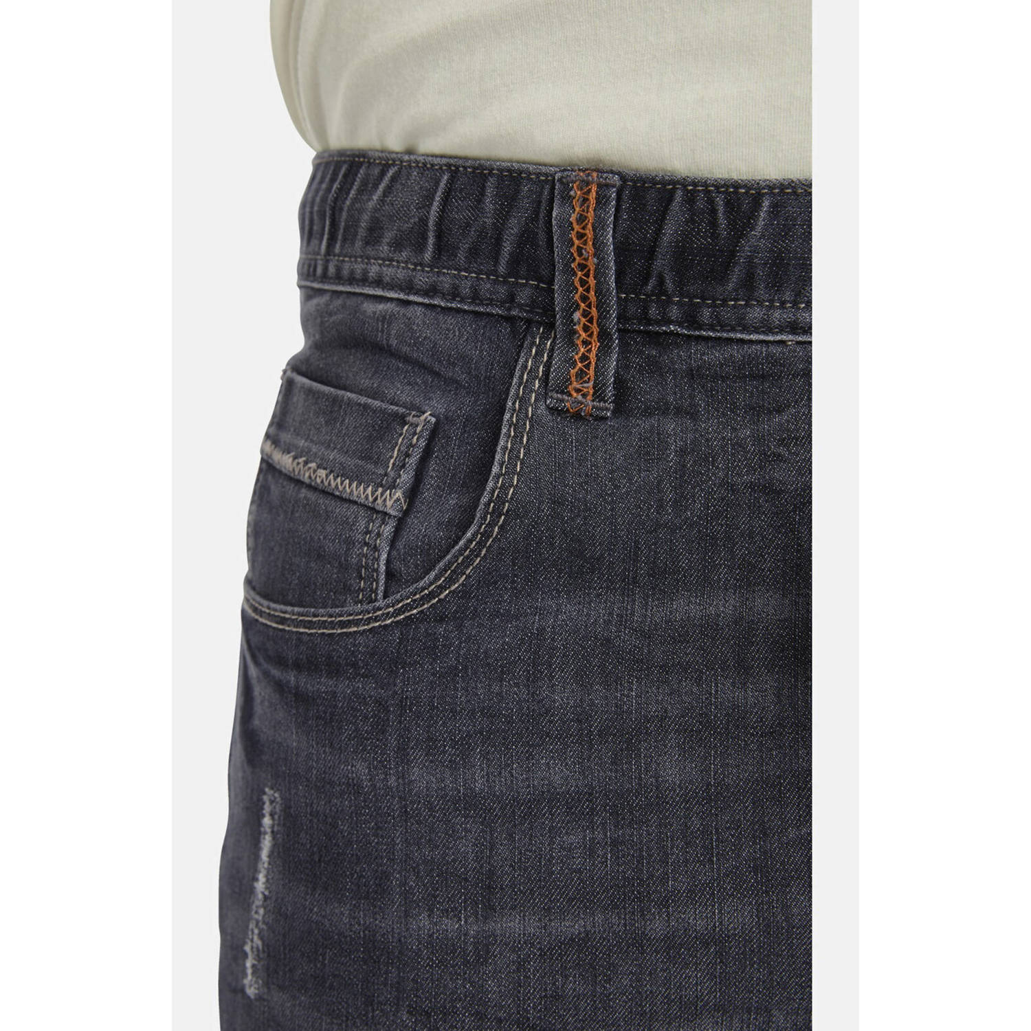 Jan Vanderstorm +FIT Collectie loose fit short LAMBRIT Plus Size grijs