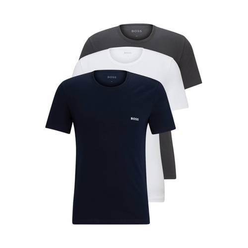 BOSS ondershirt (set van 3) wit/grijs/zwart afbeelding