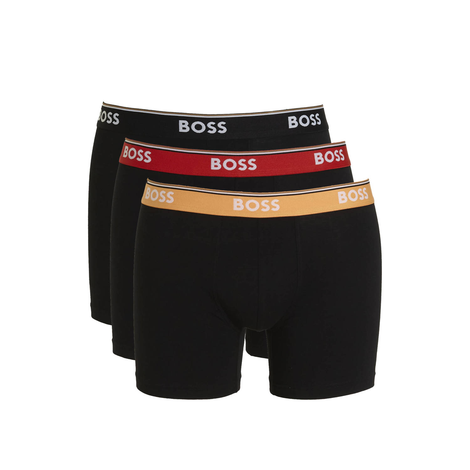 Boss Boxershort met elastische band met logo in een set van 3 stuks