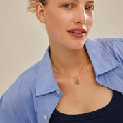 thumbnail: PILGRIM gold plated ketting Love Tag