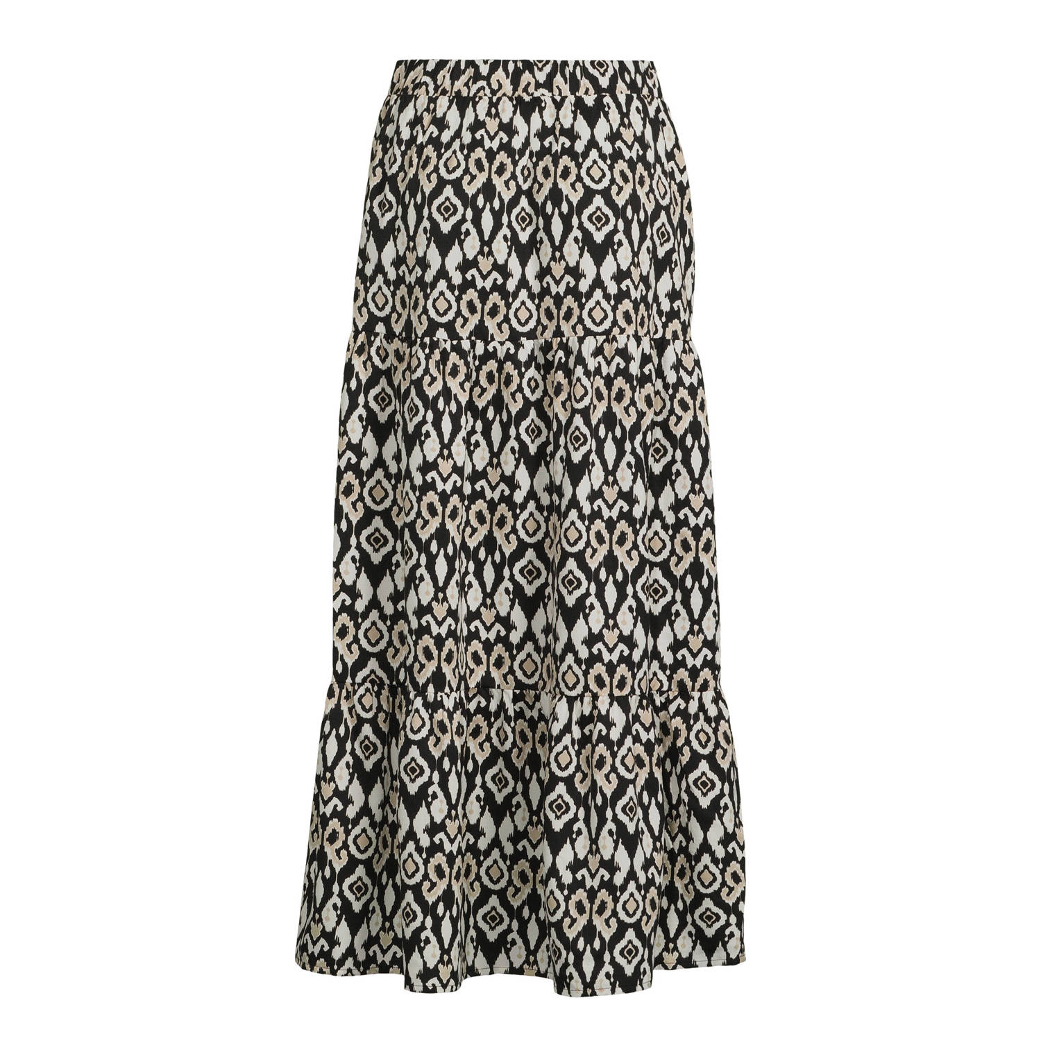 VERO MODA rok met all over print zwart crème