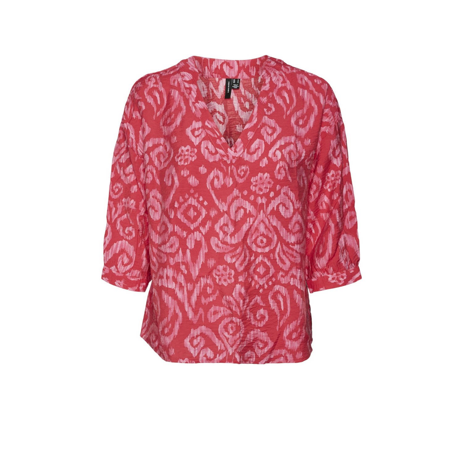 VERO MODA top VMTESS met all over print roze