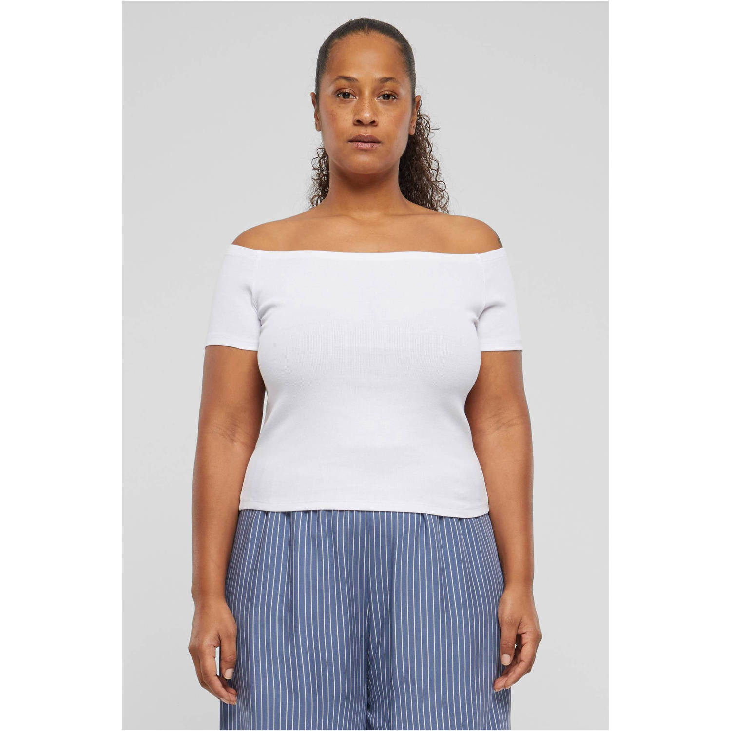 Urban Classics Curvy top wit