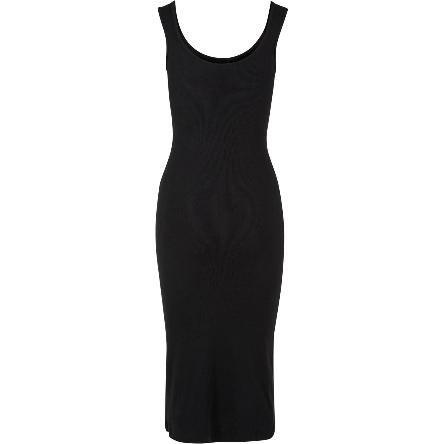 Urban Classics Curvy bodycon jurk zwart