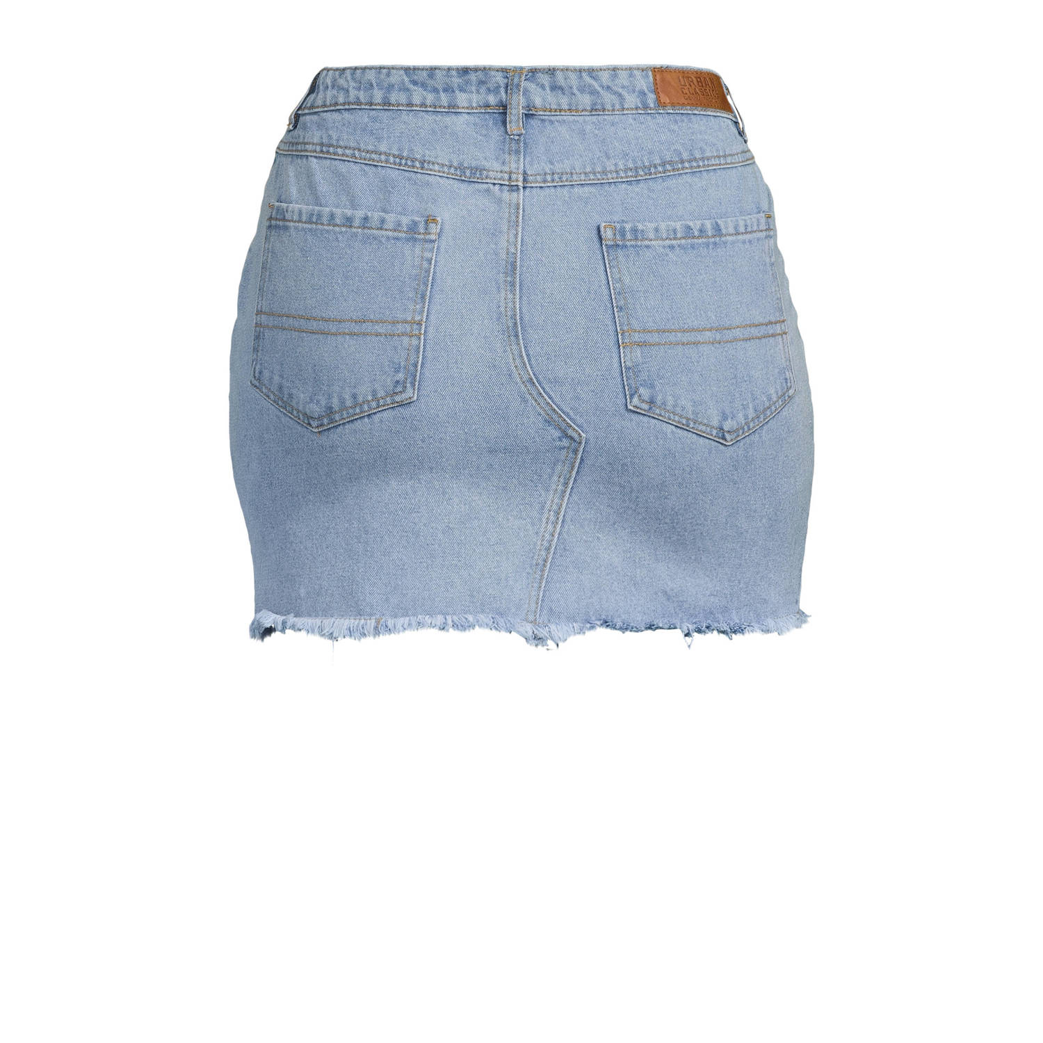 Urban Classics Curvy spijkerrok light blue denim