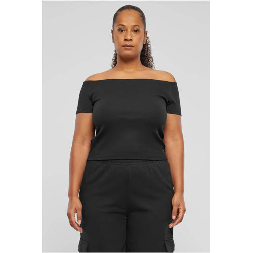 Urban Classics Curvy top zwart afbeelding